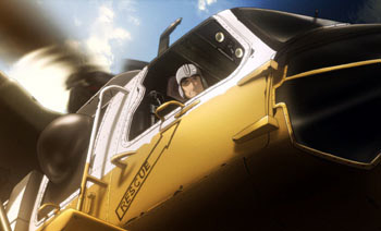 空自の航空救難団を題材にしたアニメ「よみがえる空−RESCUE WINGS」(バンダイビジュアル/制作協力:航空自衛隊)