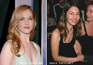 ソフィア・コッポラ、エヴァン・レイチェル・ウッド(写真左から)